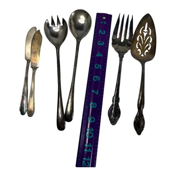 Mixed Set of Silver Utensils Vintage - Picture 2 of 9